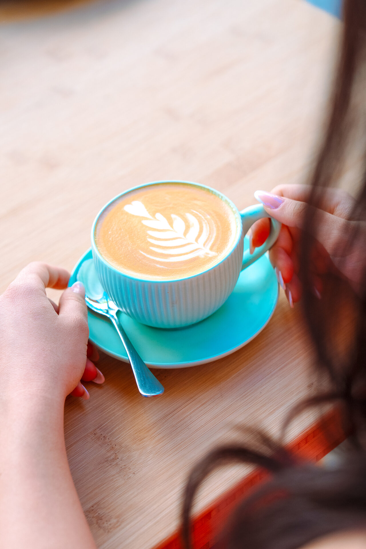 Latte art en Bali Coffee Girona